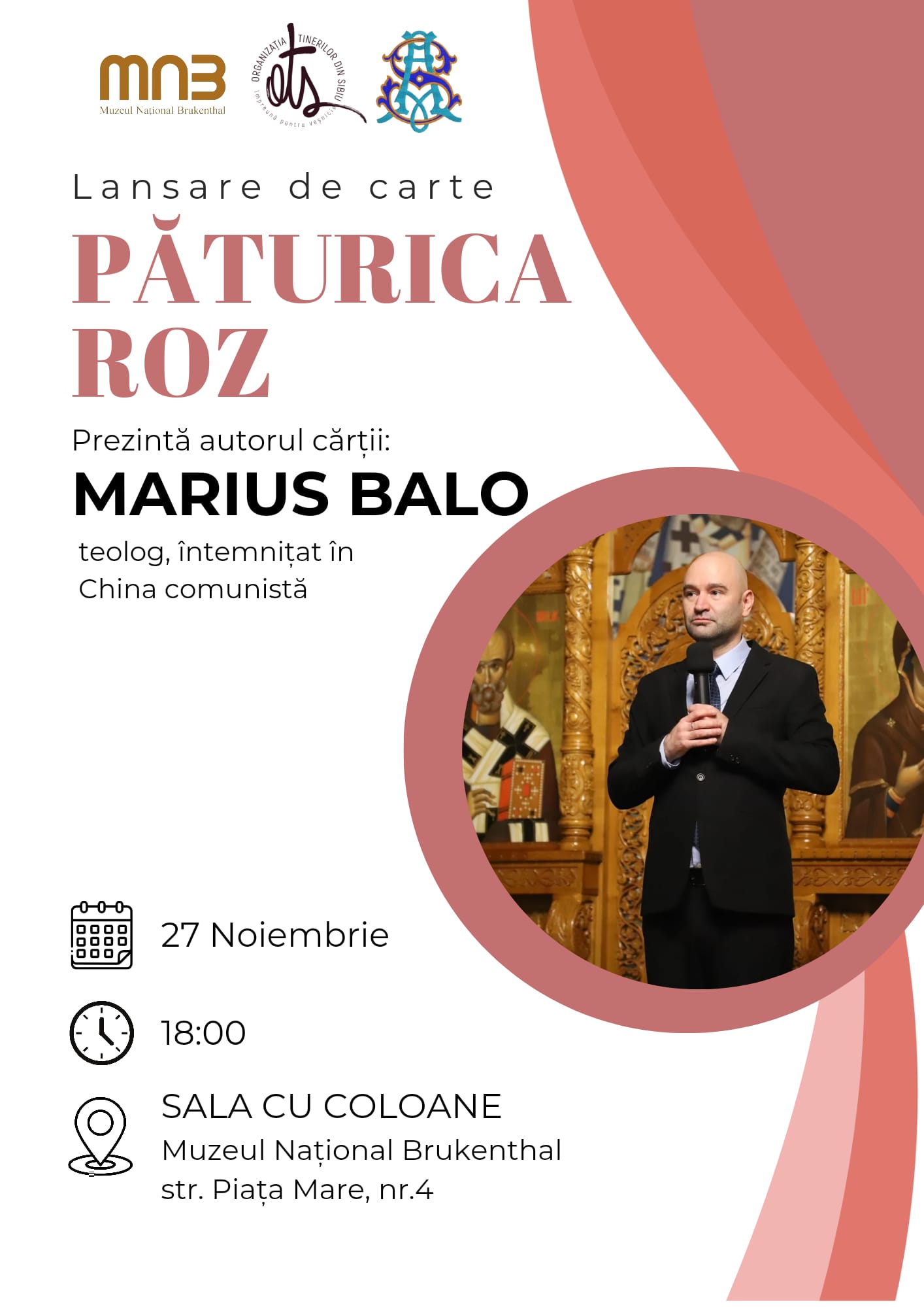 Lansare de carte – „Păturica roz” de Marius Balo