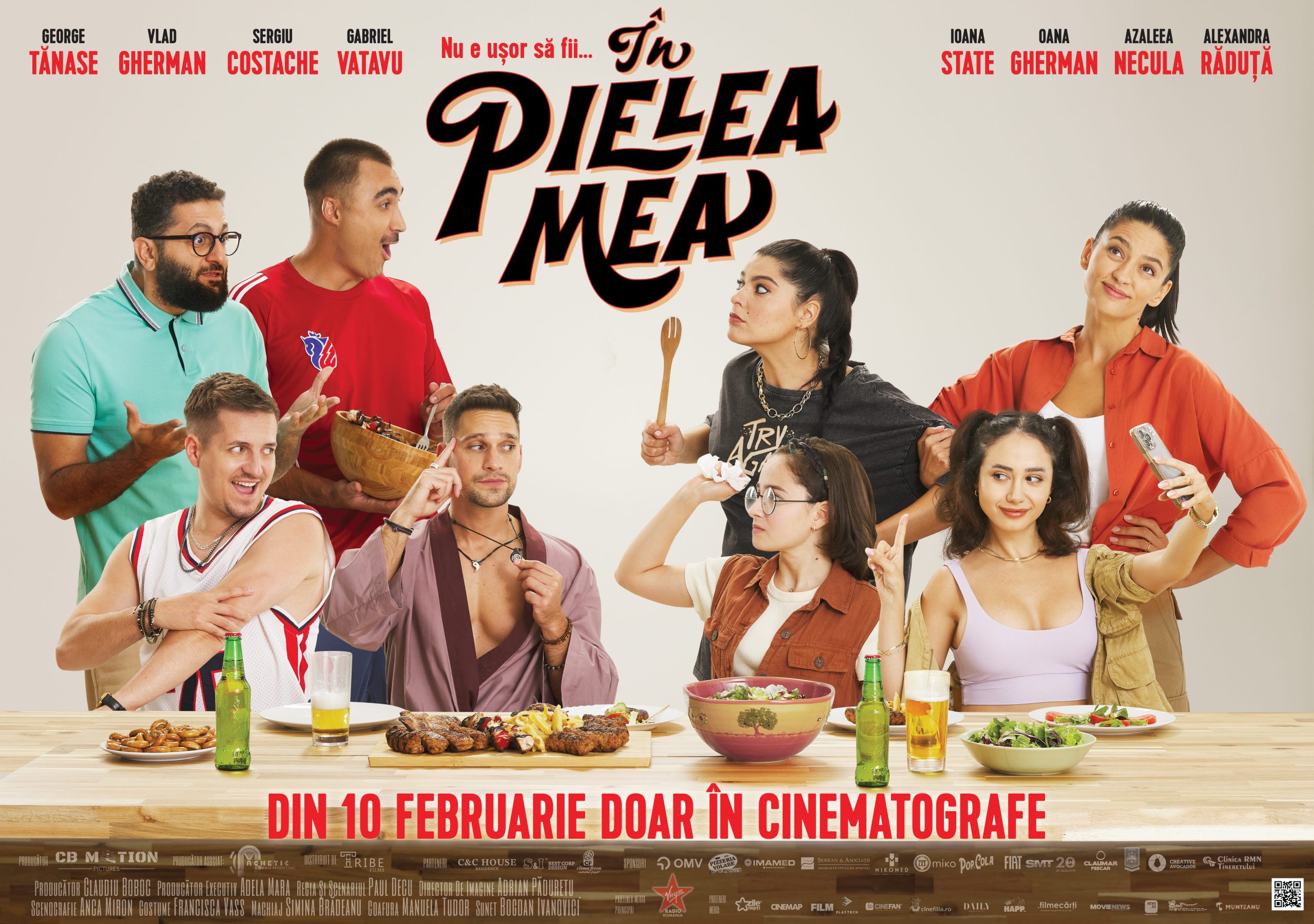 Comedia „În pielea mea”, film românesc nou în 2026, vine cu o parte din echipă în Brașov, Cluj-Napoca, Sibiu, Alba Iulia, Baia Mare și Oradea