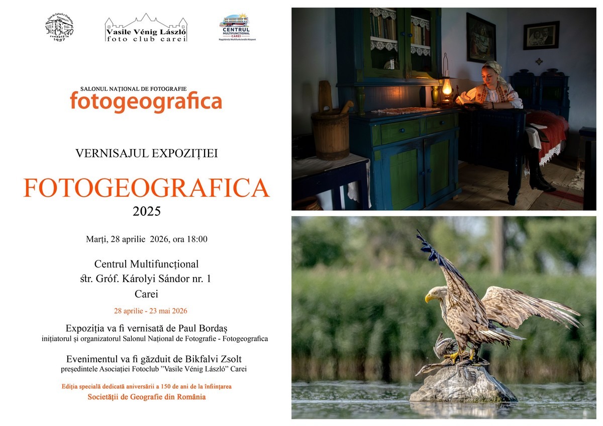 Fotogeografica ajunge la Carei – o celebrare a artei fotografice și a geografiei vizuale